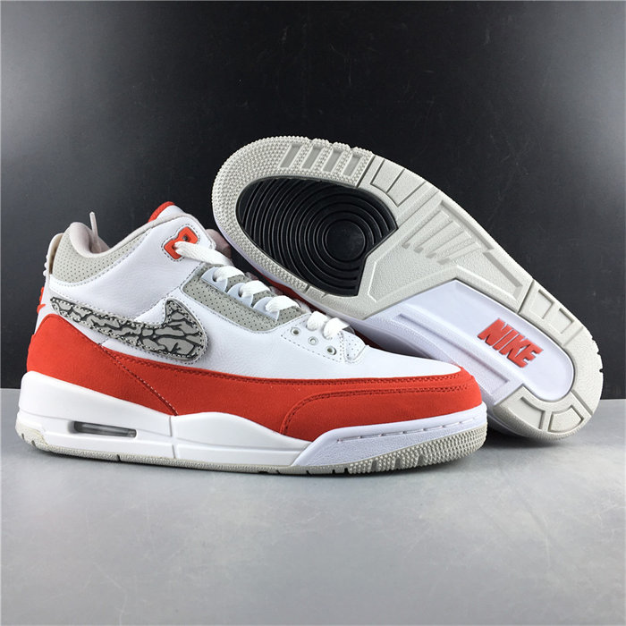 Jordan3 Tinker White University Red CJ0939-100