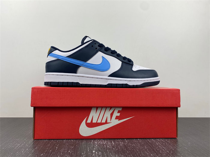 nike dunk low midnight navy university blue fn7800-400