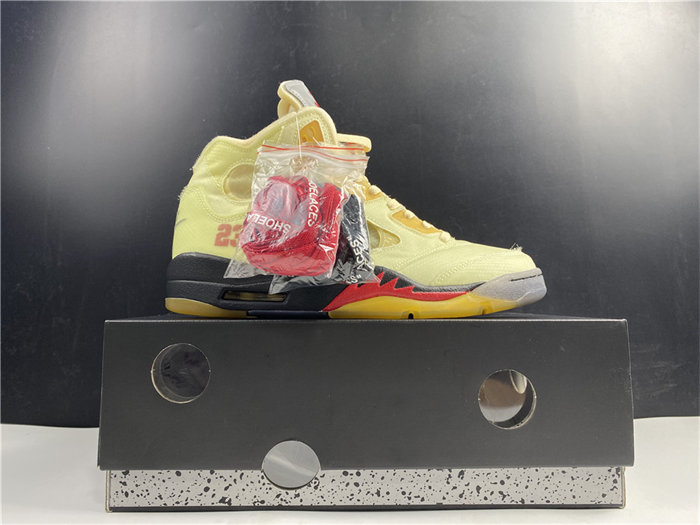 jordan5 off-white sail dh8565-100