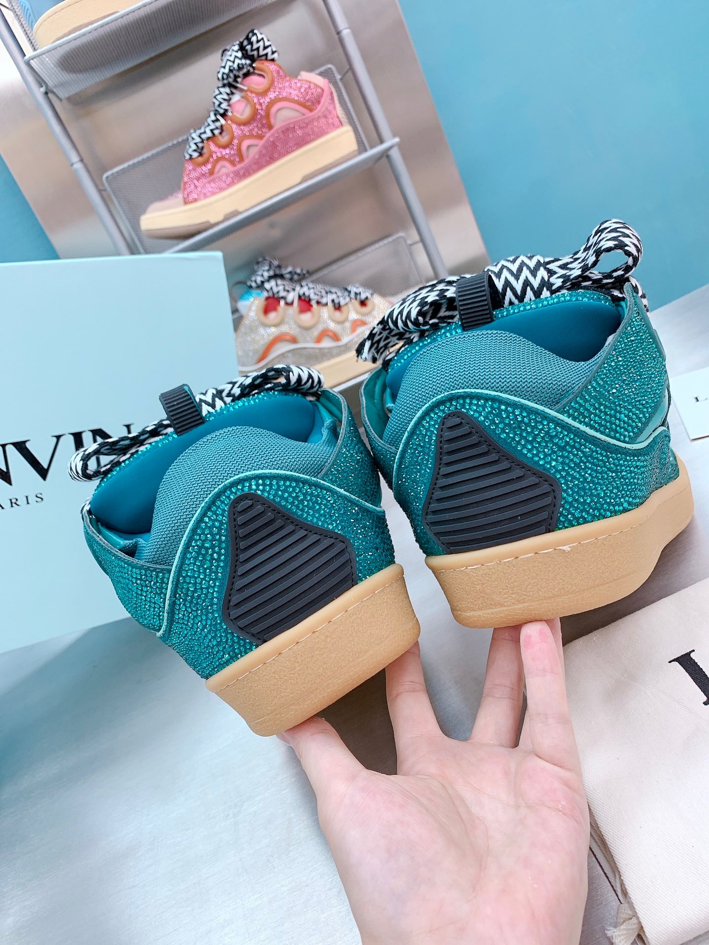 lanvin curb sneaker 25