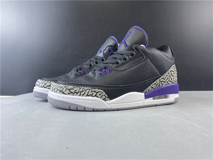 Jordan3 Black Court Purple CT8532-050