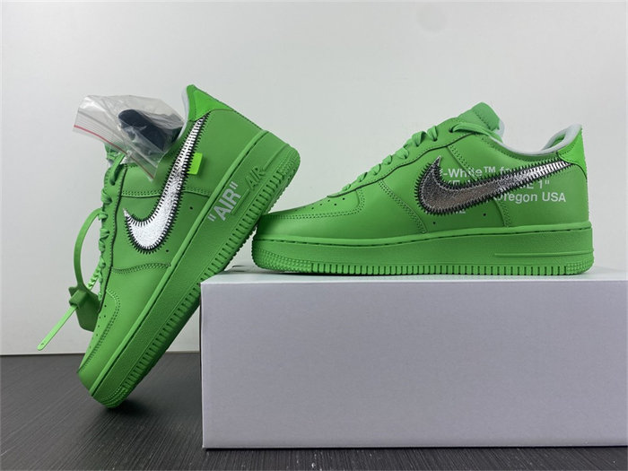 nike air force 1 low off-white light green spark