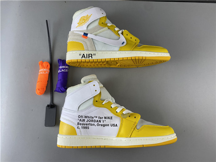 jordan1 retro off-white yellow aq0818-149