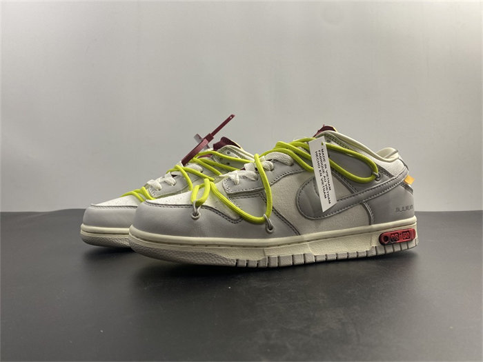 nike dunk low off-white lot 8 dm1602- 106