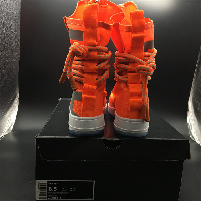 nike sf air force 1 high total orange aa1128-800