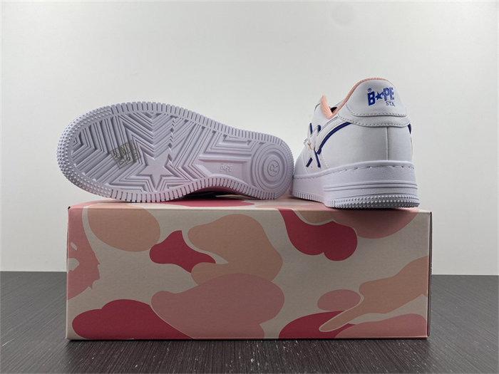 a bathing ape bape sta bapy white pink