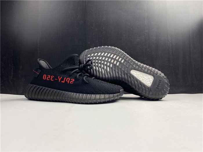 yeezy boost 350 v2 black red cp9652