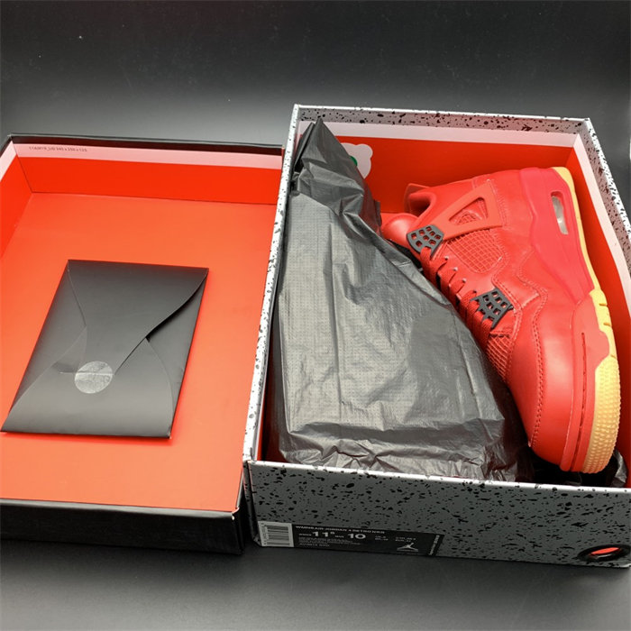 Jordan 4 Retro Fire Red Singles Day AV3914-600