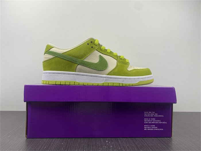 nike sb dunk low green apple dm0807-300