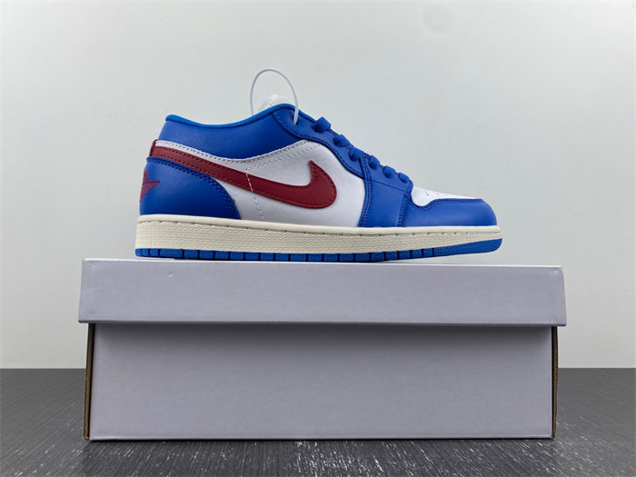 Jordan 1 Low Sport Blue Gym Red DC0774-416