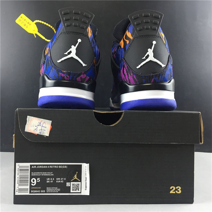 jordan 4 retro black rush violet bq9043-005