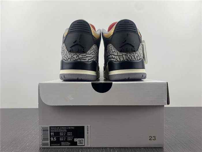 jordan 3 retro black cement gold ck9246-067