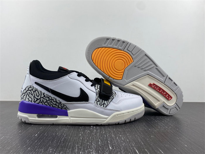 jordan legacy 312 low lakers cd7069-102