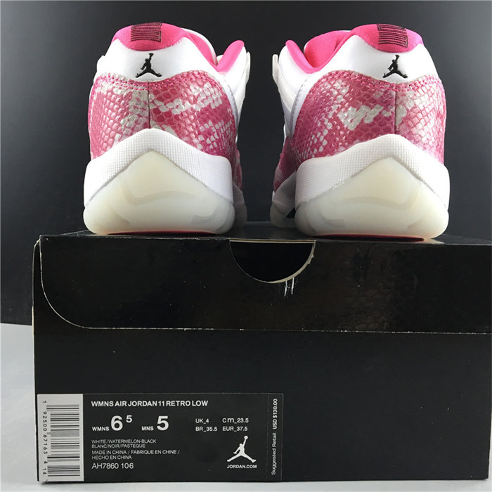 Jordan 11 Retro Low Pink Snakeskin AH7860-106