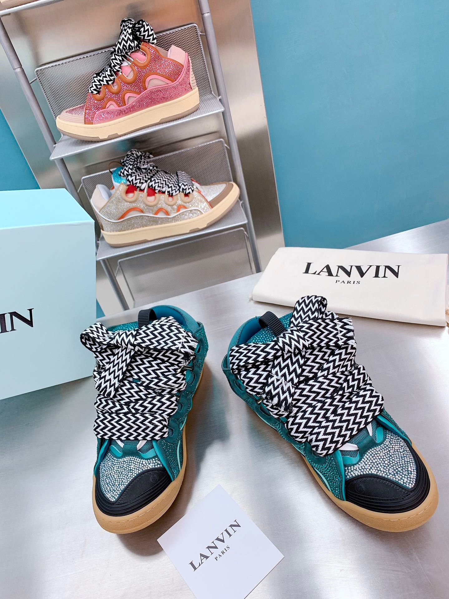 lanvin curb sneaker 25