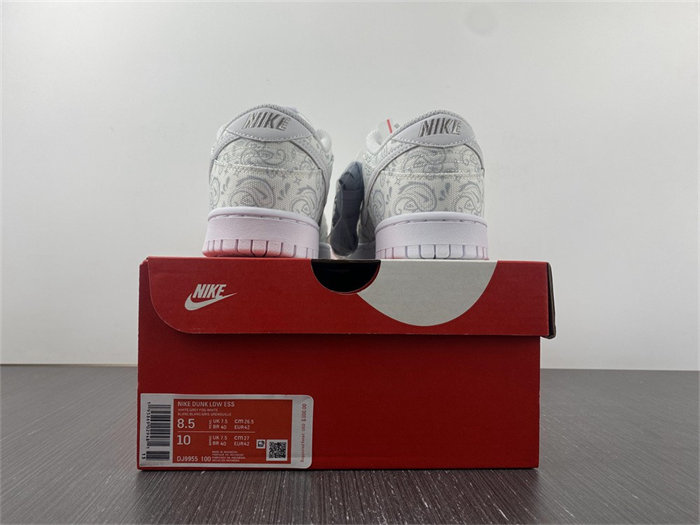 nike dunk low white paisley dj9955-100