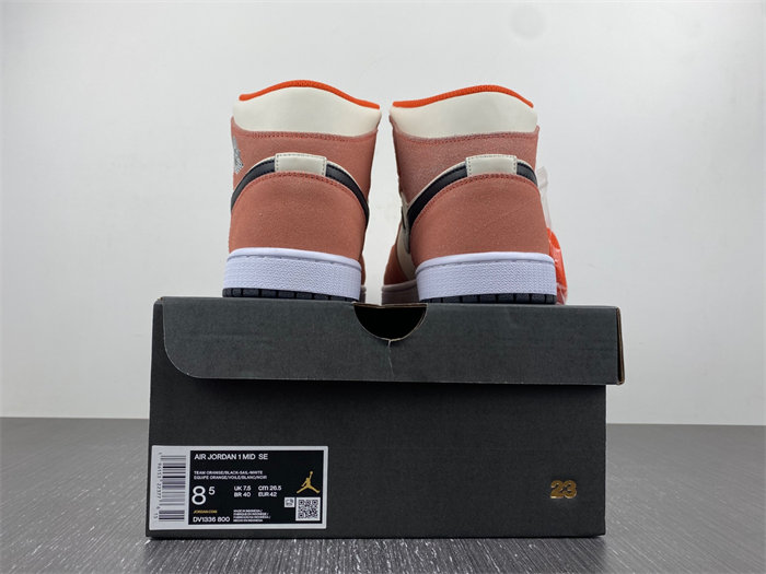 jordan 1 mid se orange suede dv1336-800