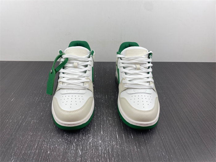 off-white out of office "ooo" low tops white green 2021 omia189r21lea0010155