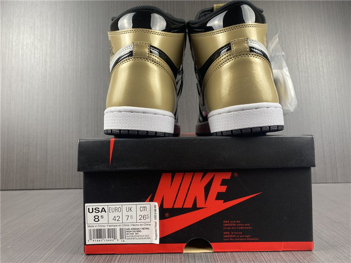 Jordan1 Retro NRG Patent Gold Toe 861428-007