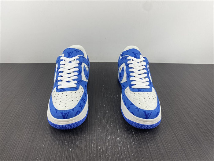 LV Nike Air Force 1 Low By Virgil Abloh White Royal