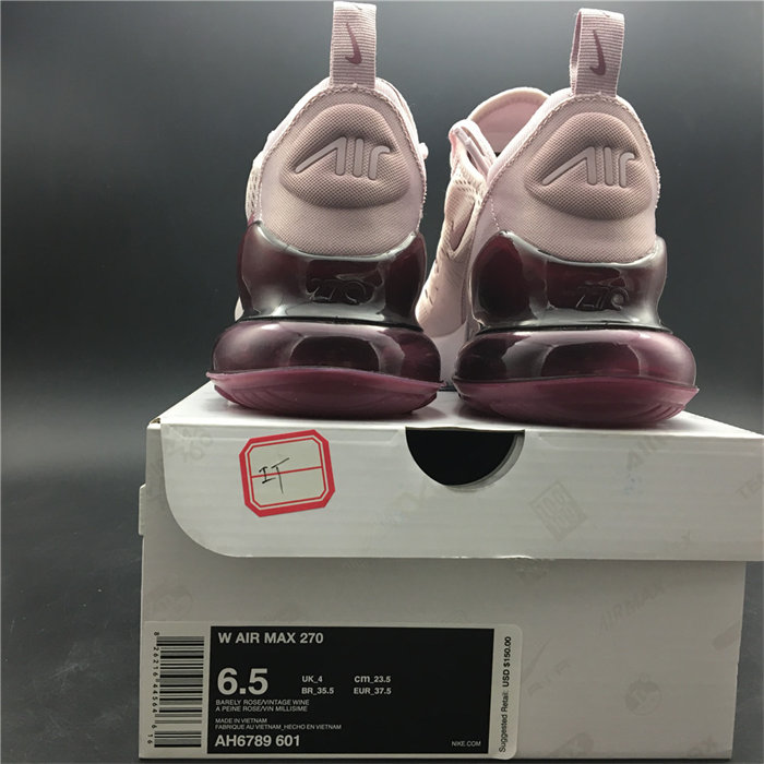 nike air max 270 barely rose ah6789-601