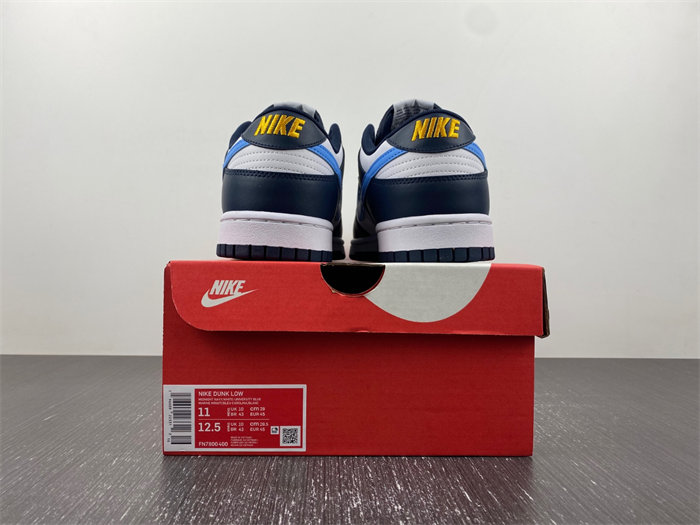 nike dunk low midnight navy university blue fn7800-400