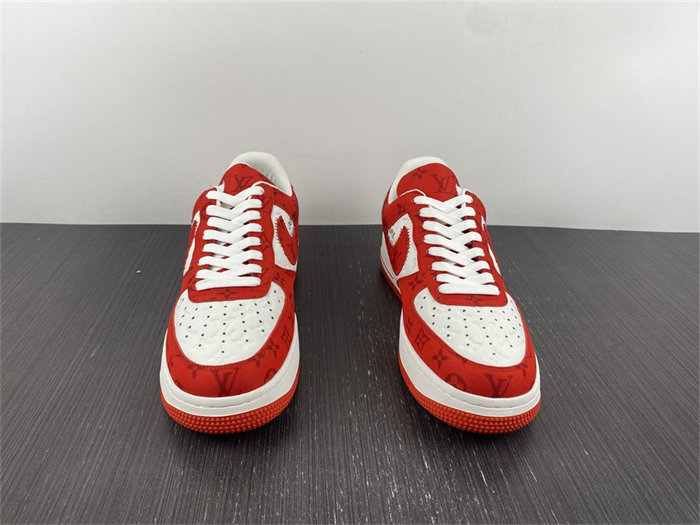 LV Nike Air Force 1 Low By Virgil Abloh White Red