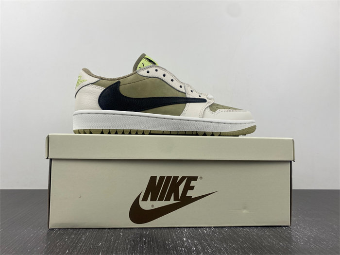 Jordan 1 Retro Low Golf Travis Scott Neutral Olive FZ3124-200