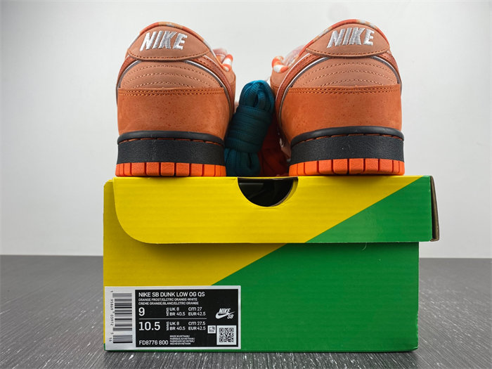 nike sb dunk low concepts orange lobster fd8776-800