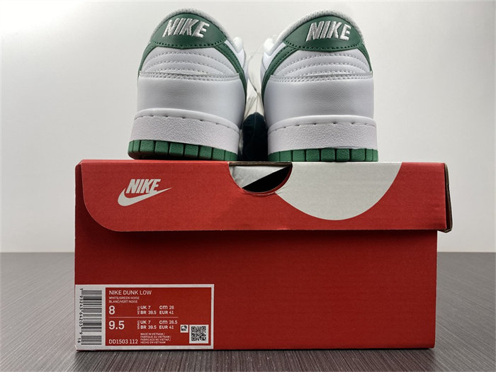 nike dunk low white green noise dd1503-112