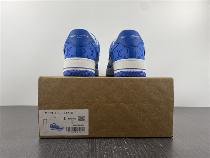 lv nike air force 1 low by virgil abloh white royal