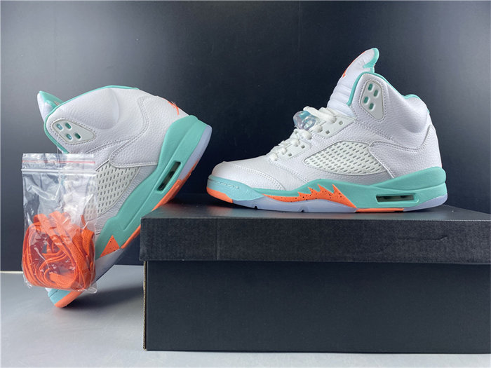 jordan5 light aqua (gs) 440892-100