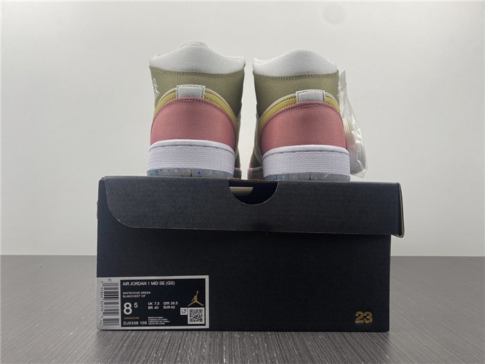 jordan1 mid se pastel vivid green grind dj0338-100