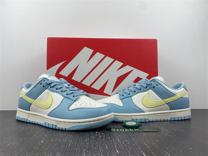 nike dunk low ocean bliss citron tint dd1503-123