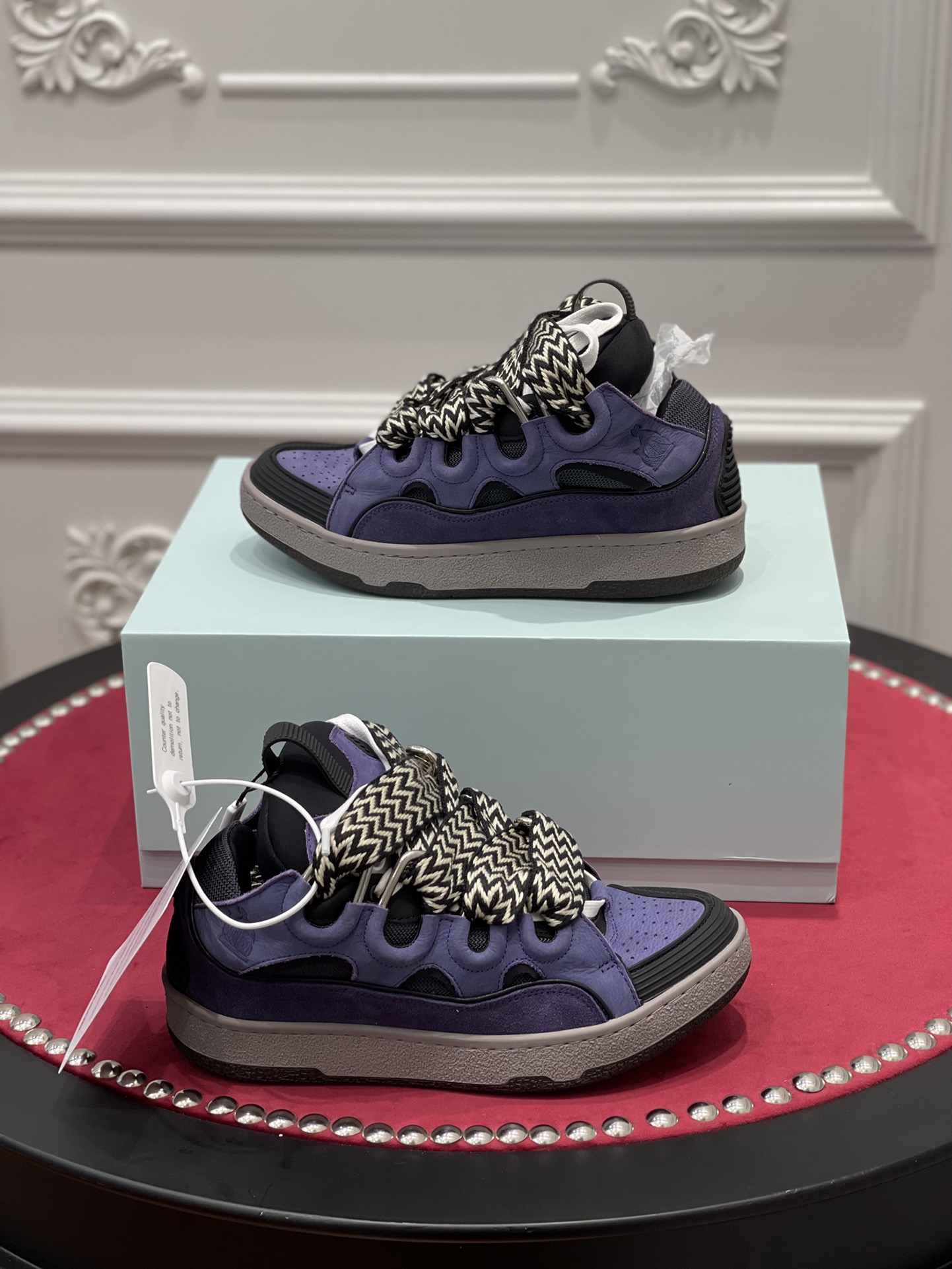 lanvin curb sneakerpurple black fm-skrk11-drag-e2279