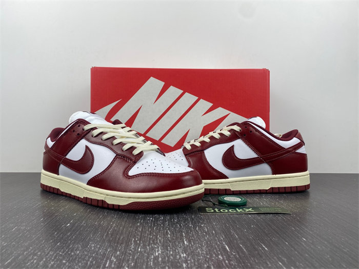 nike dunk low prm vintage team red fj4555-100