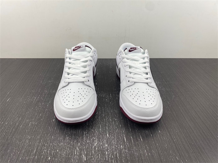 nike dunk low retro white night maroon dv0831-102