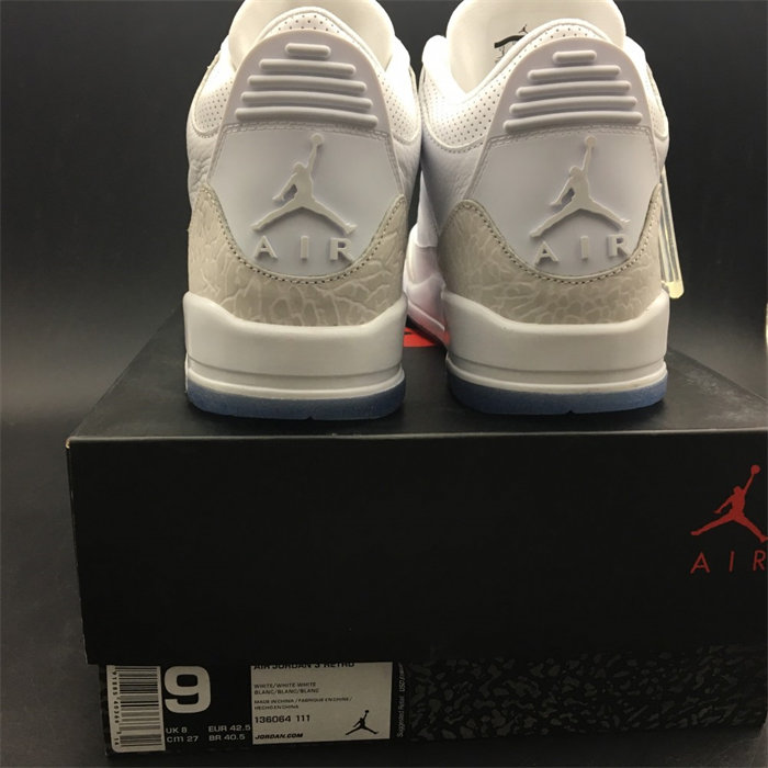 jordan3 retro pure white 136064-111