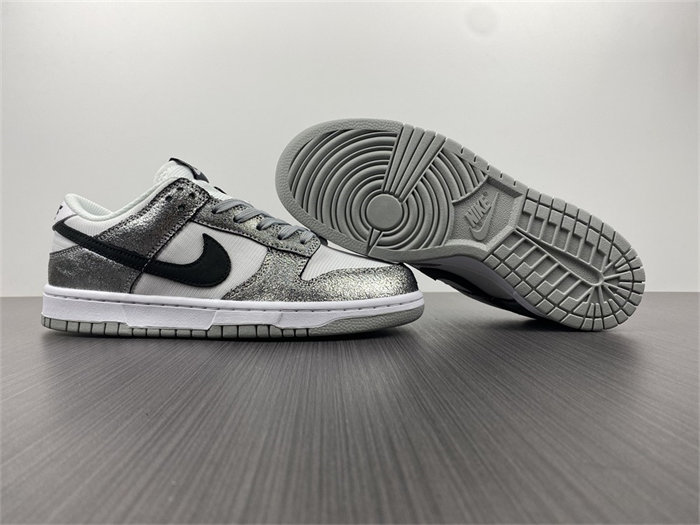 nike dunk low golden gals metallic silver do5882-001