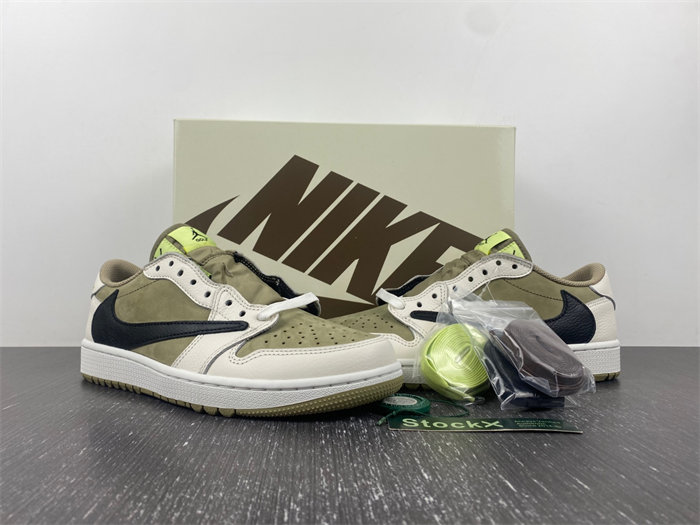 jordan 1 retro low golf travis scott neutral olive fz3124-200