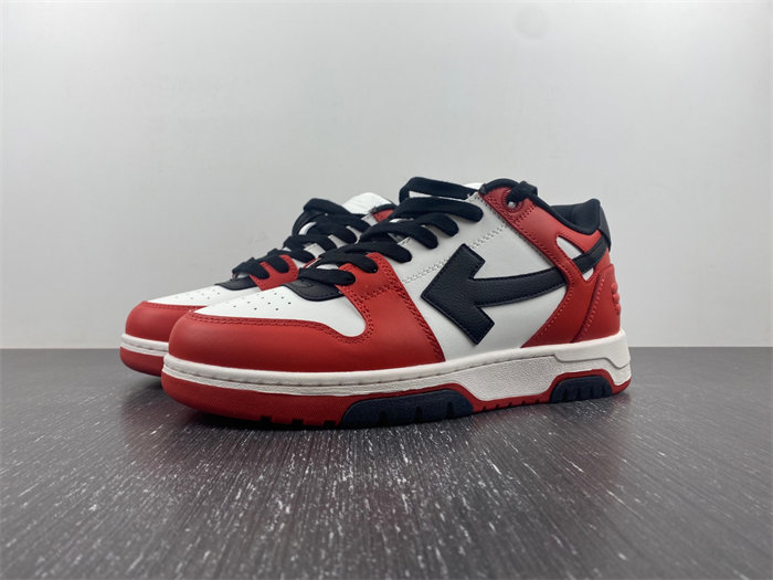 off-white out of office ooo low tops black white red omia189s22lea0012510