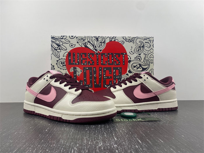 nike dunk low retro prm valentine''s day dr9705-100