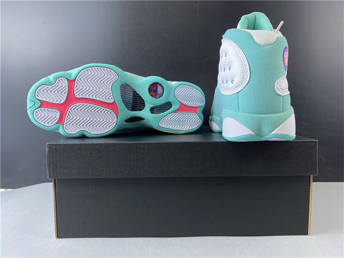 jordan 13 retro white soar green pink 439358-100