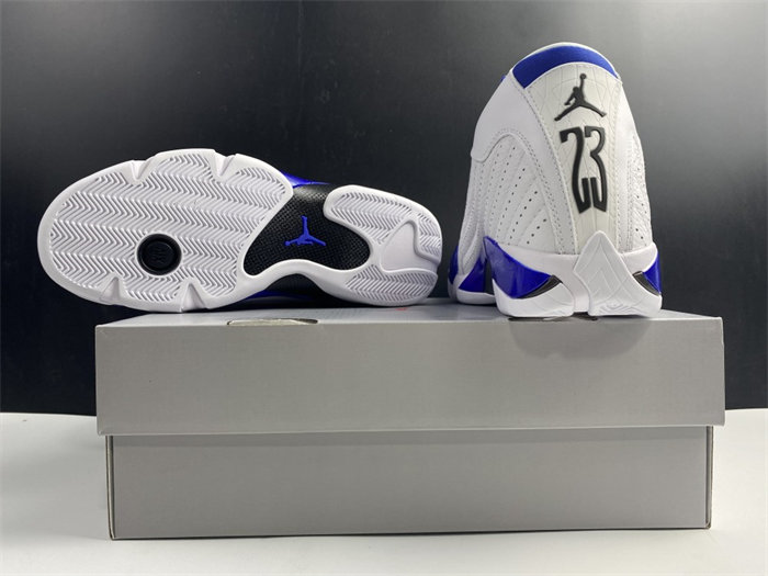 Jordan 14 Retro White Hyper Royal 487471-104