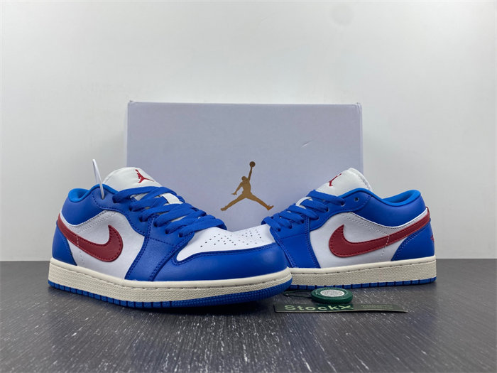 jordan 1 low sport blue gym red dc0774-416