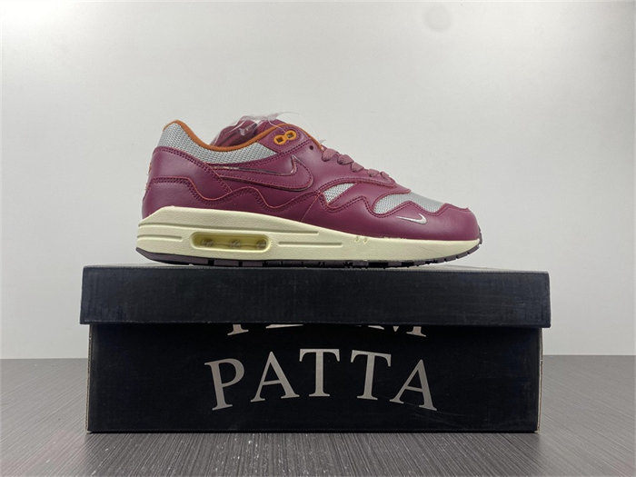 nike air max 1 patta waves rush maroon do9549-001