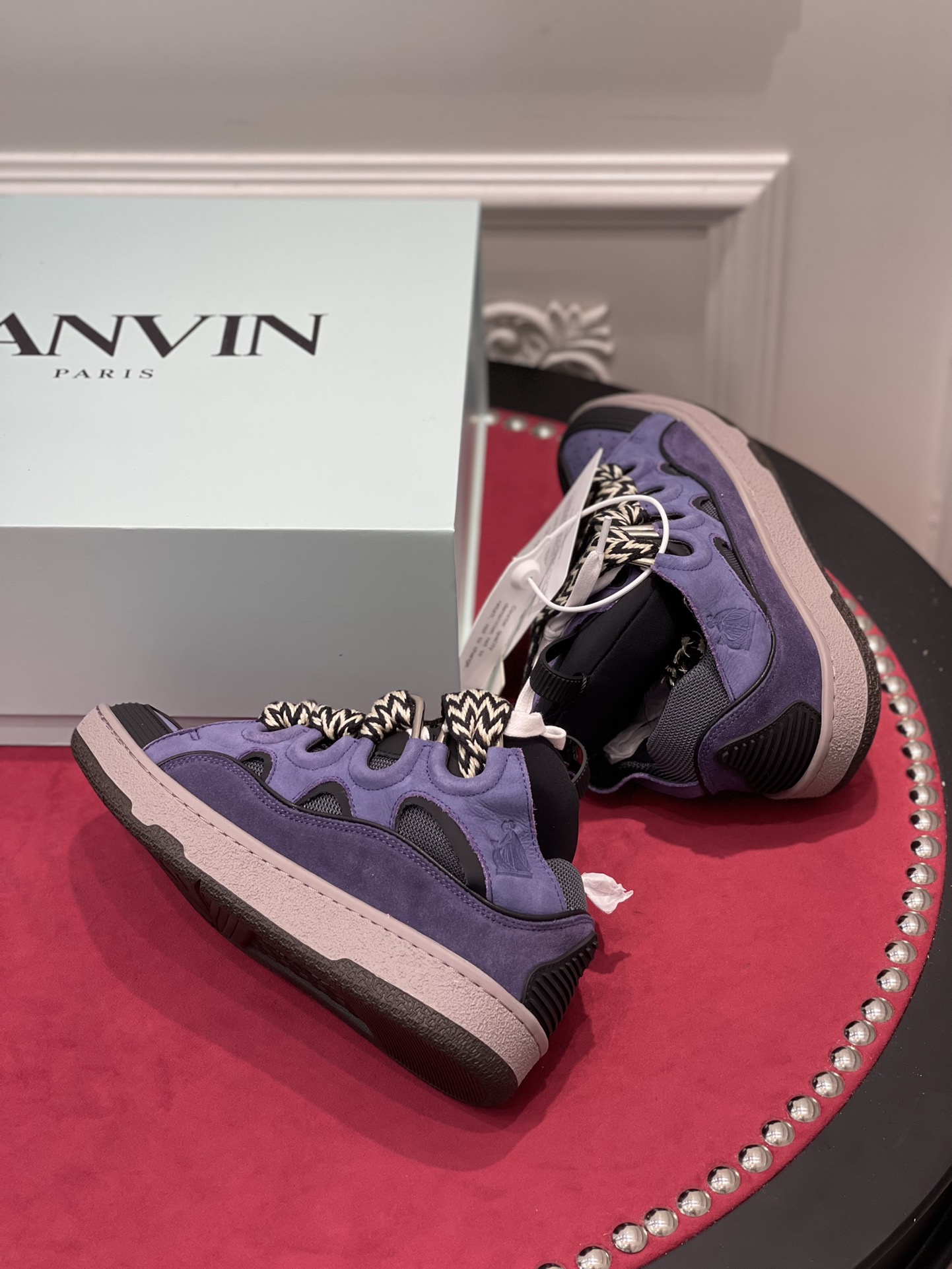 Lanvin Curb SneakerPurple Black FM-SKRK11-DRAG-E2279