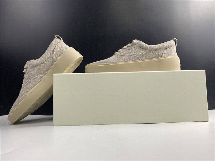 fear of god 101 lace up low top rough suede grey