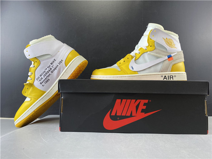 jordan1 retro off-white yellow aq0818-149