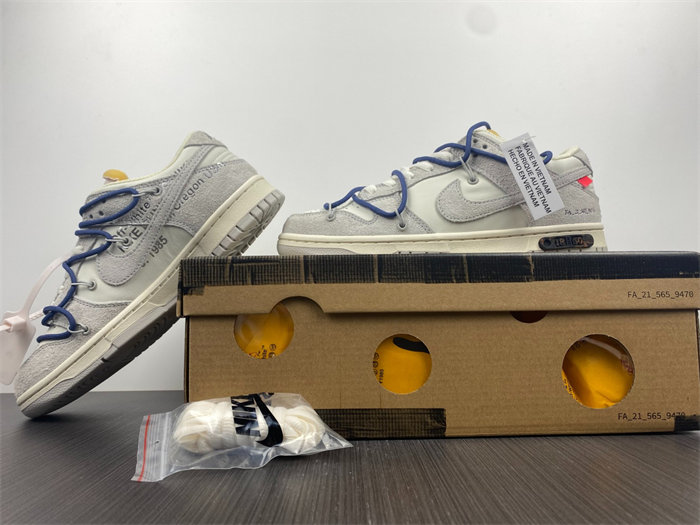 nike dunk low off-white lot 18 dj0950-112